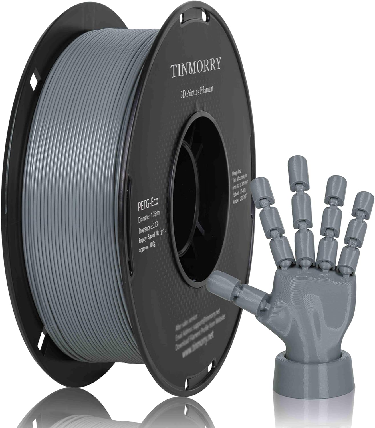 Thumbnail 6 de TINMORRY Rapid PETG-Eco PETG Filament 1,75 mm, Apricot (1 kg) – für viele FDM-Drucker kompatibel