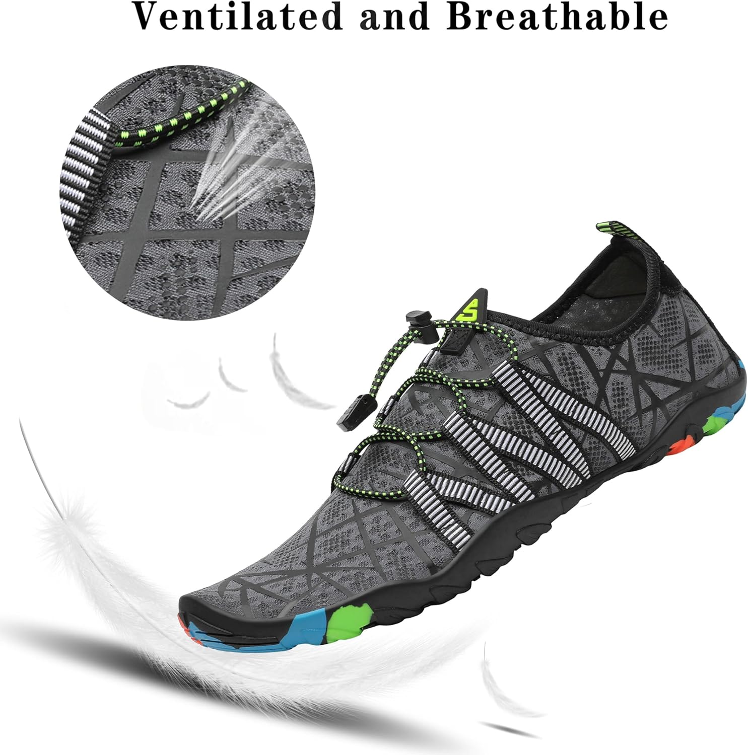Thumbnail 1 de SAGUARO Badeschuhe Strandschuhe Aquaschuhe – Wasserschuhe für Damen, Herren und Kinder (GR.35-48)