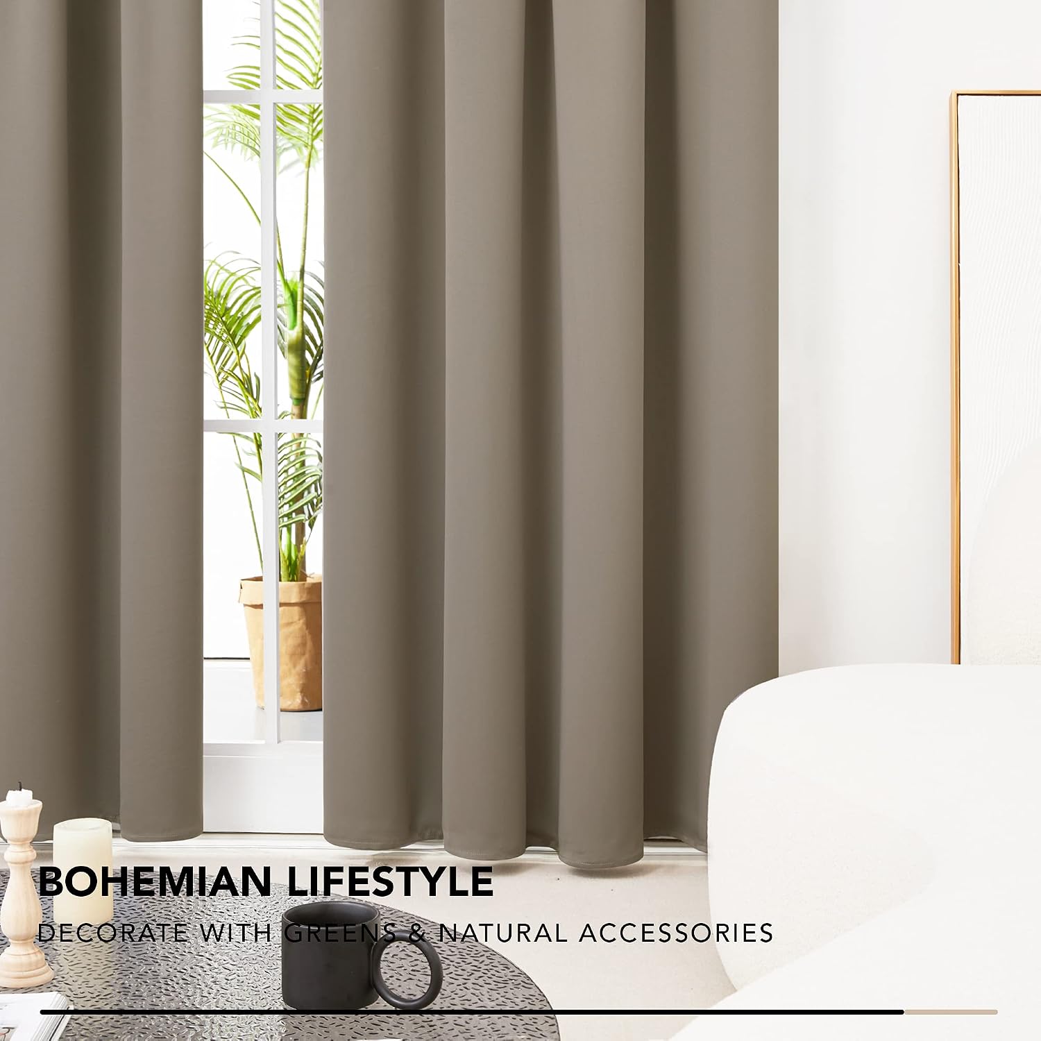 Thumbnail 6 de Deconovo Solid Pencil Pleat Blackout Curtains 66x54 🪟