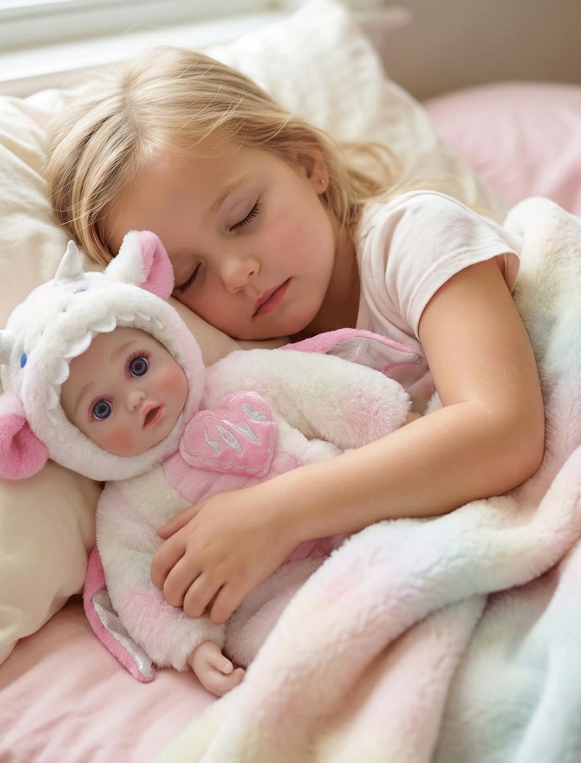 Detalle de Cloveray Drayla 18-inch Realistic Soft Body Baby Doll with Dragon Outfit — Lil’ Lovable Companion for Play and Collecting