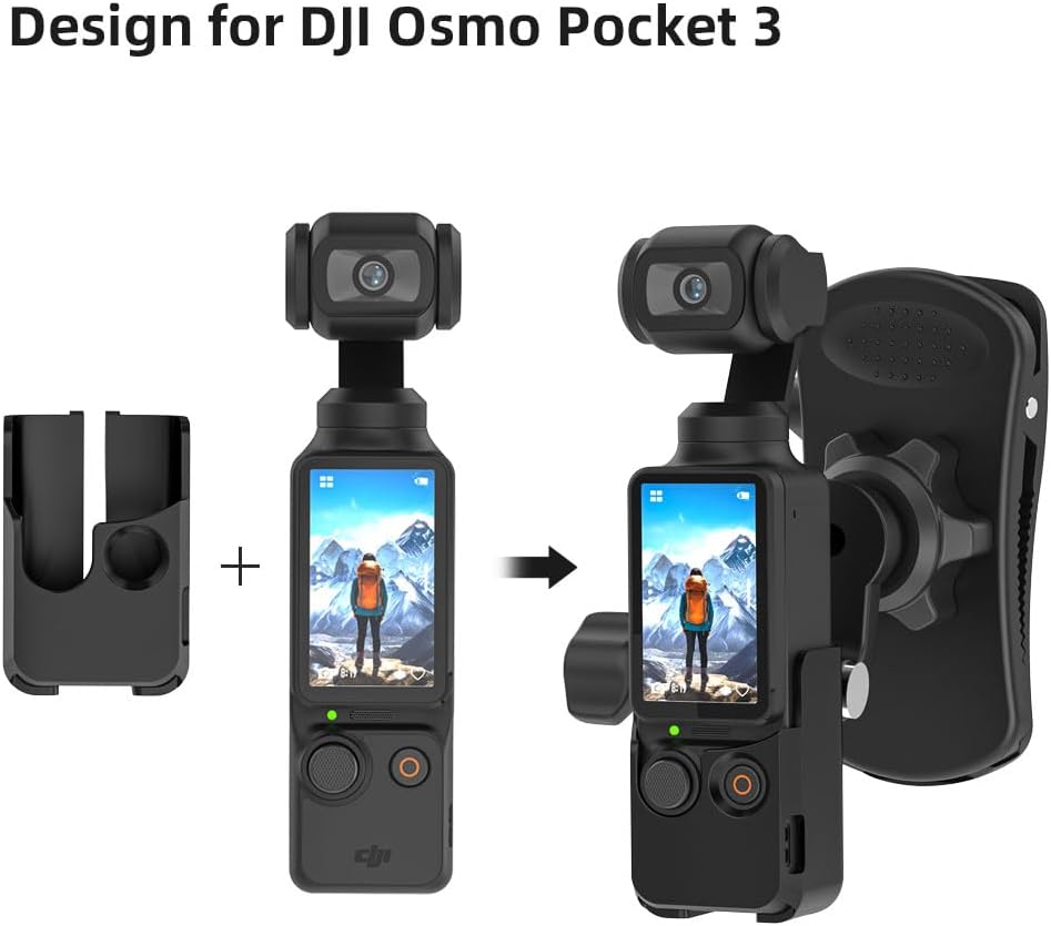 Thumbnail 1 de SUREWO Rucksackhalterung mit 360°-Drehung und Clip für DJI Osmo Pocket 3