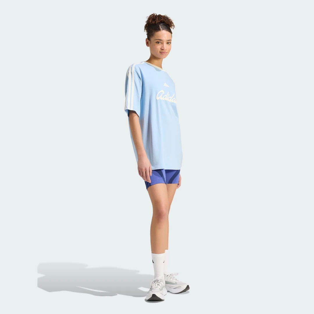Thumbnail 2 de Camiseta Adidas Lux Tiro Loose Graphic - azul