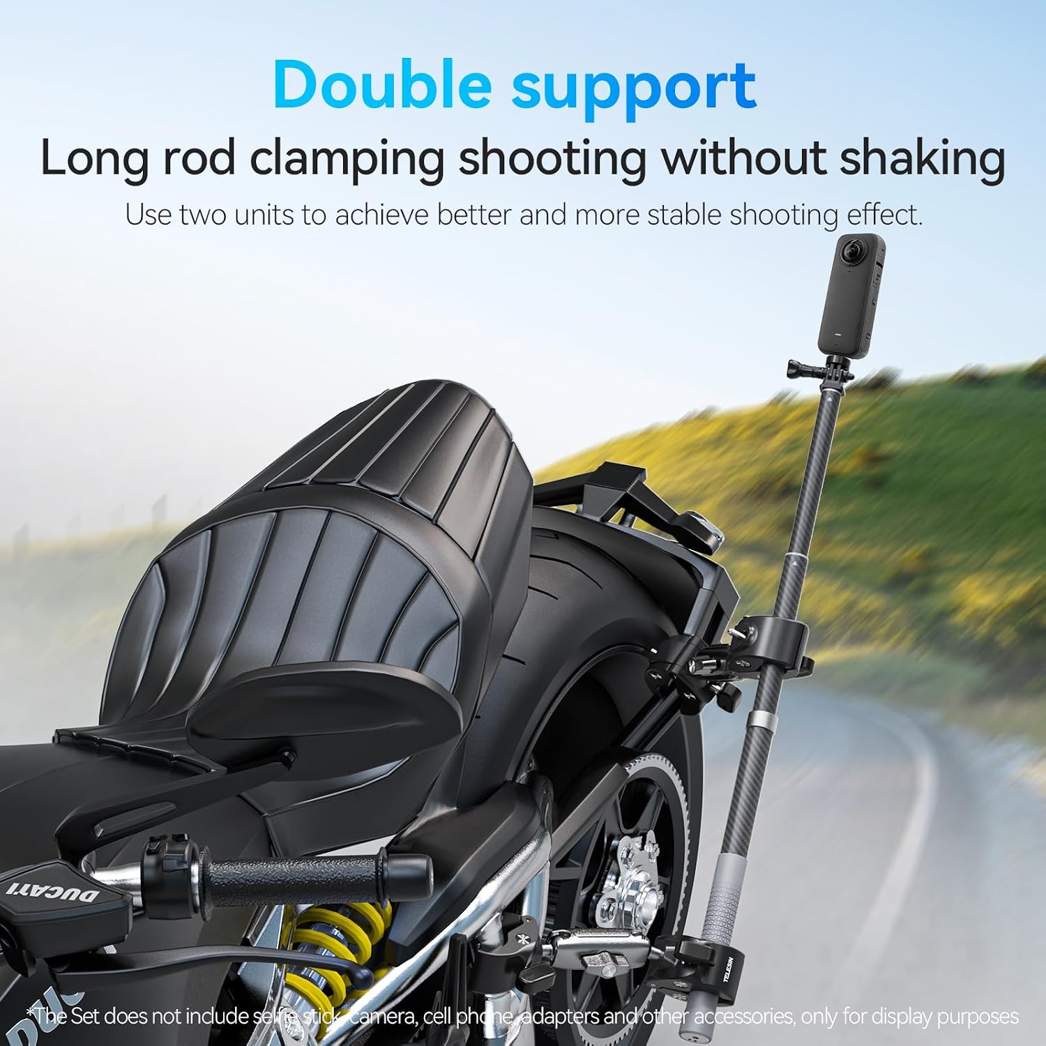 Thumbnail 3 de TELESIN Double Clamp Halterung 22–38 mm