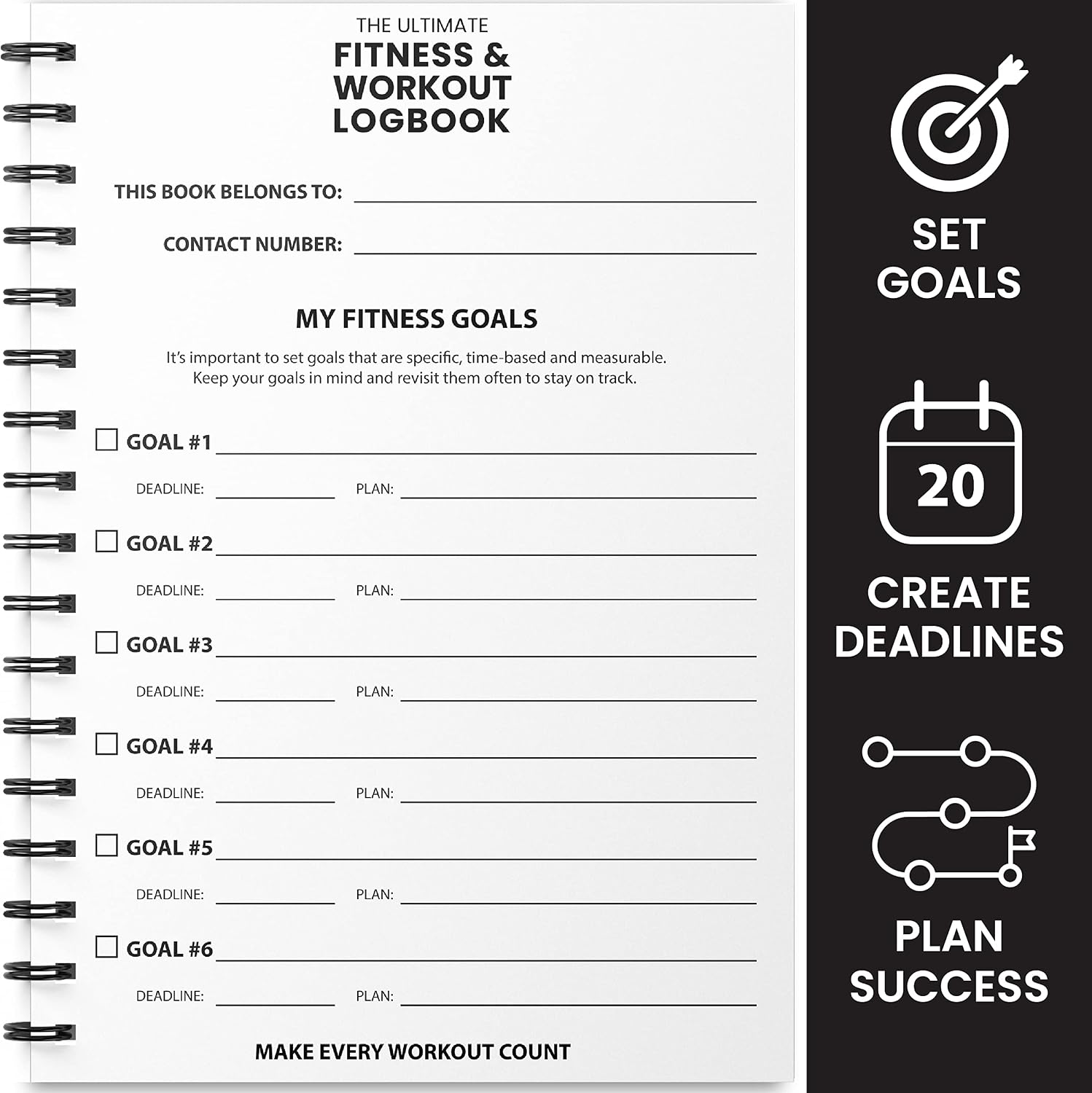 Detalle de Ultimate Gym Workout Log Book 100 Page