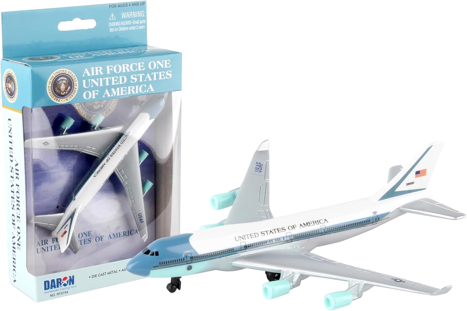 Detalle de Herpa Toys Single Airplane Air Force One – aeromodello giocattolo in plastica, scala ridotta