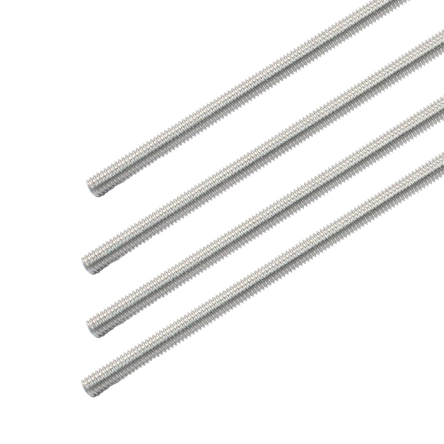 Thumbnail 6 de Cjueiom 4 Pcs M5 x 250mm Fully Threaded Rods, 304 Stainless Steel, Right-Hand Threads