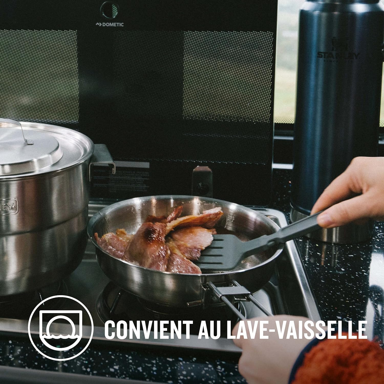 Thumbnail 5 de STANLEY Adventure Batterie de cuisine de camping tout-en-un (9 pièces) en acier inoxydable