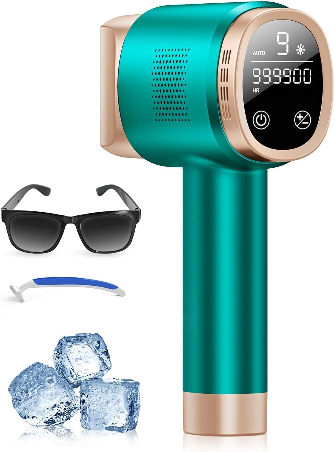 Epilatore luce pulsata 21J con raffreddamento