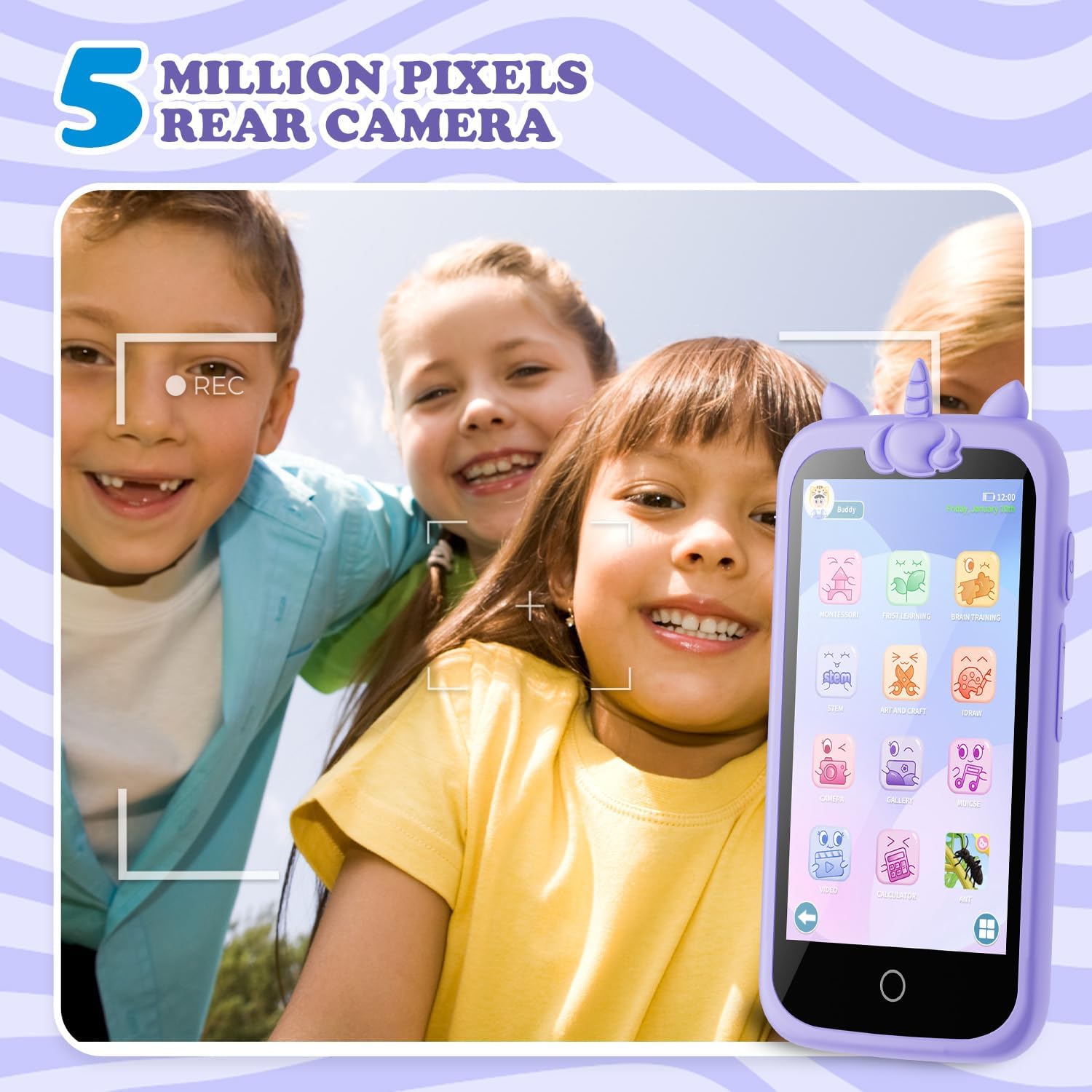 Thumbnail 4 de Kids Toys Phone 3.97-Inch Touchscreen Mini Phone