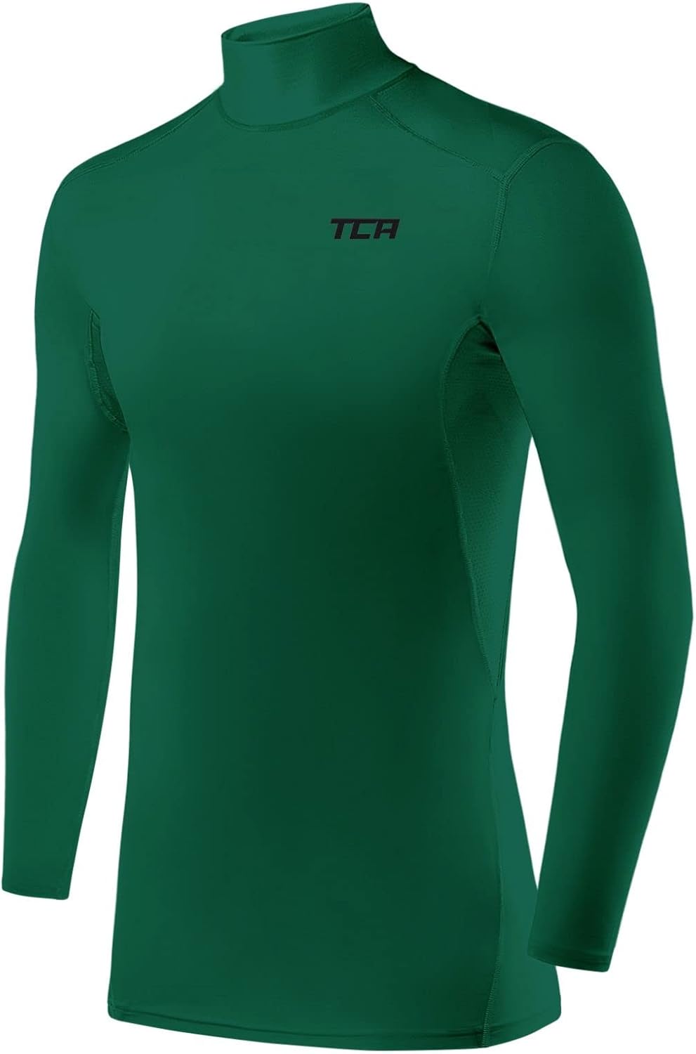 Detalle de TCA HyperFusion sous T-Shirt – Couche de base de compression manches longues pour homme (Col montant)