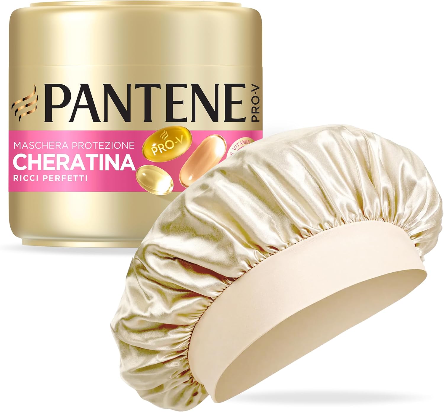 Detalle de Pantene Pro-V Set Cuffia Seta e Maschera 300 ml