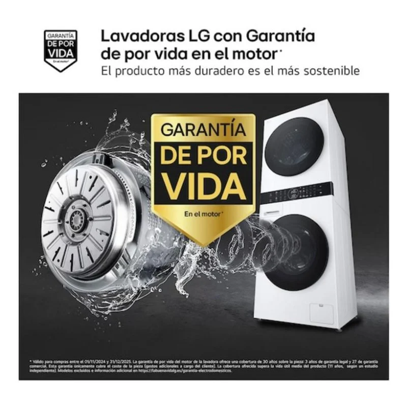 Thumbnail 3 de LG WT1210WWF Lavasecadora 12 kg AI DD