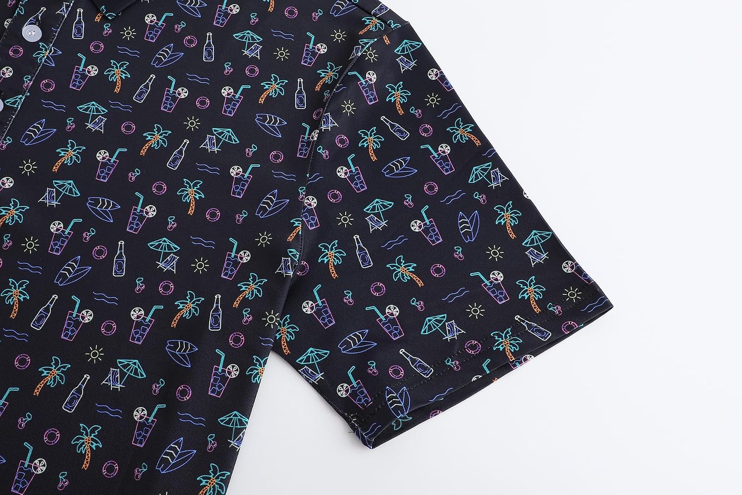 Detalle 1 de Men's Golf Polo Shirt in Polyester Spandex