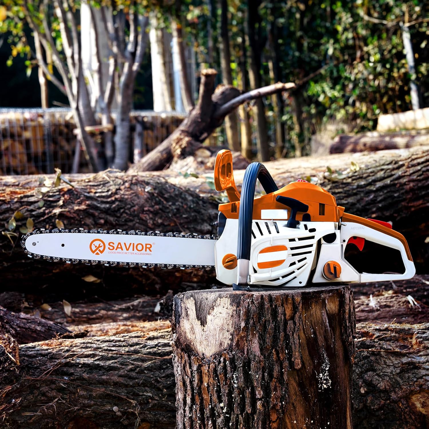 Thumbnail 5 de SAVIOR 3er-Pack Sägeketten 3/8"LP 1,3 mm (55 TG) für 40 cm Schwert – rückschlagsarm, kompatibel u. a. mit Stihl MS180/MS210/MS211