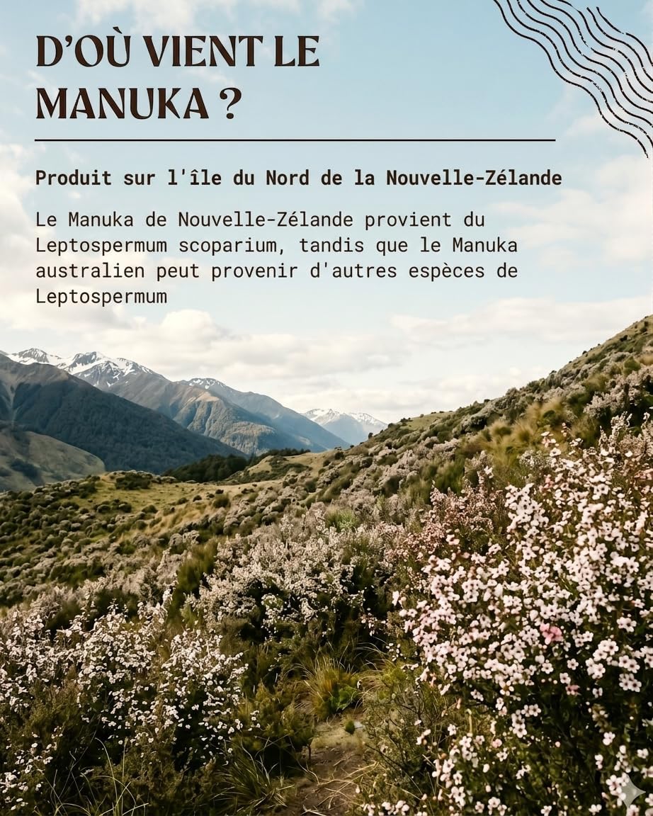 Thumbnail 6 de NaturalePiù Miel de Manuka 800+ MGO, 500g – Brut et Bio de Nouvelle-Zélande