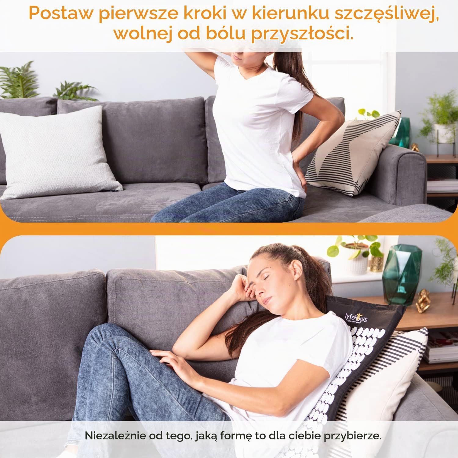 Detalle de LyfeFocus zestaw do akupresury z matą, poduszką i torbą podróżną