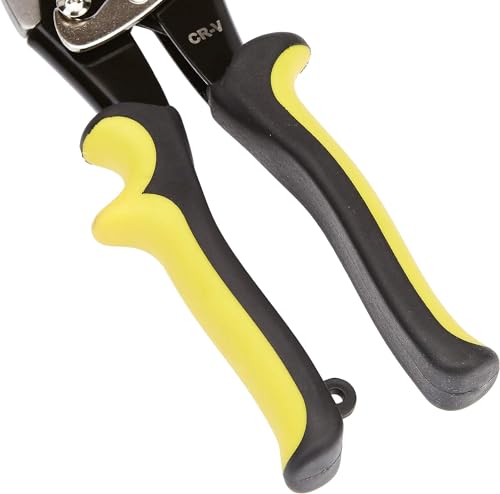 Detalle 1 de Amazon Basics Tijeras Corta Chapa Corte Recto: precisión para chapa, pladur y aluminio