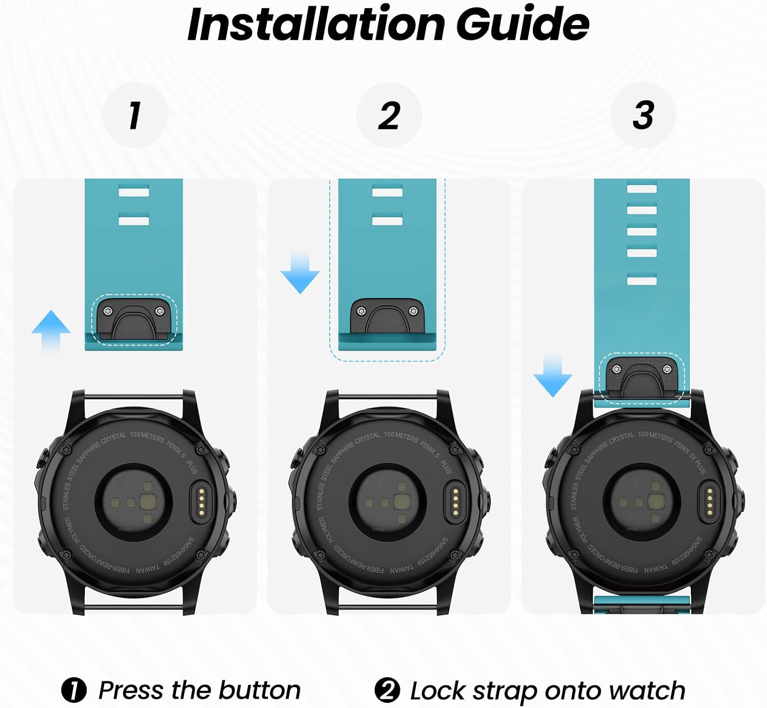 Thumbnail 4 de Tuocal 22mm QuickFit Strap for Garmin Fenix 8