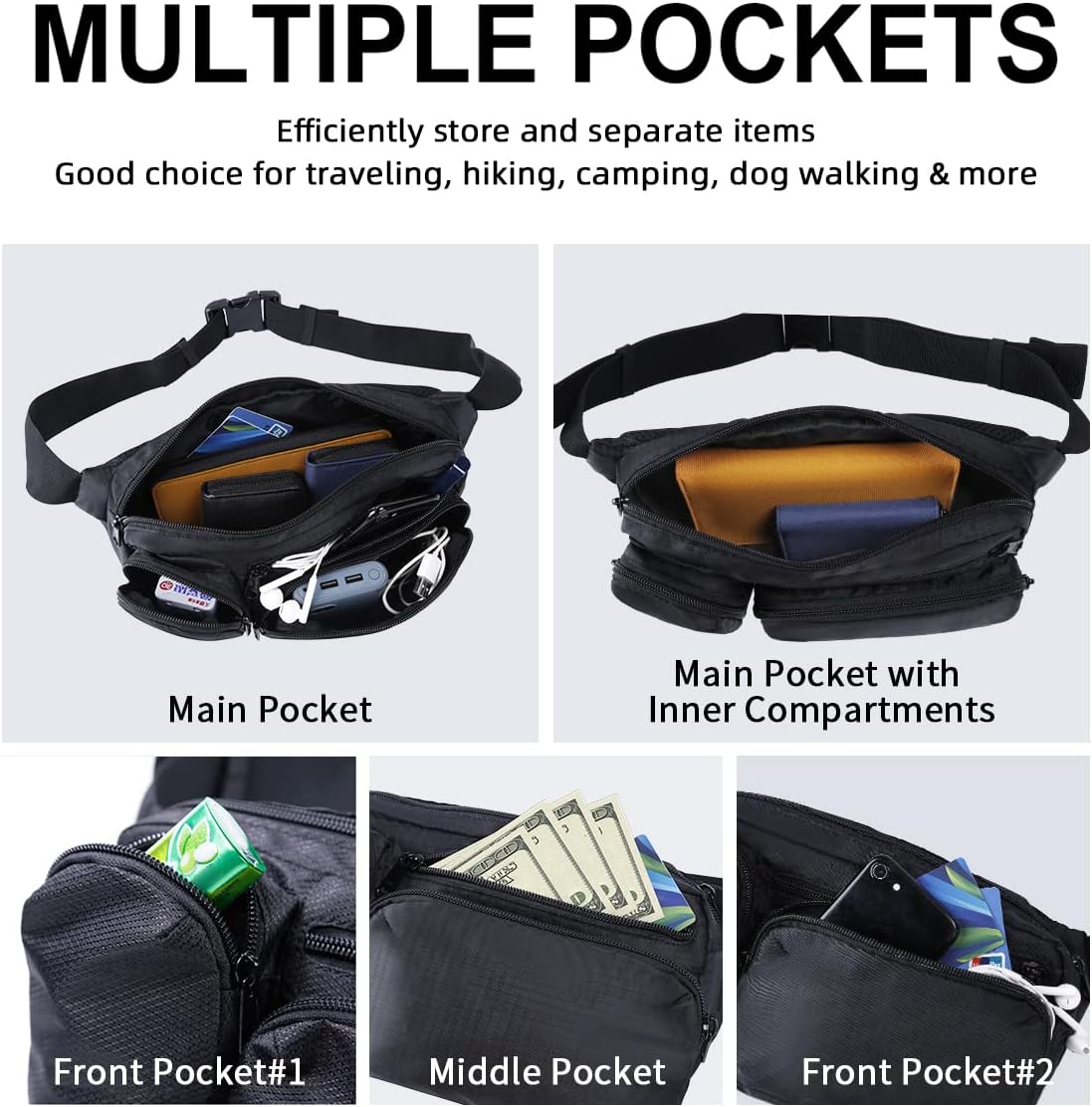 Thumbnail 5 de Eono Water Resistant Bum Bag 26.7–46.4in