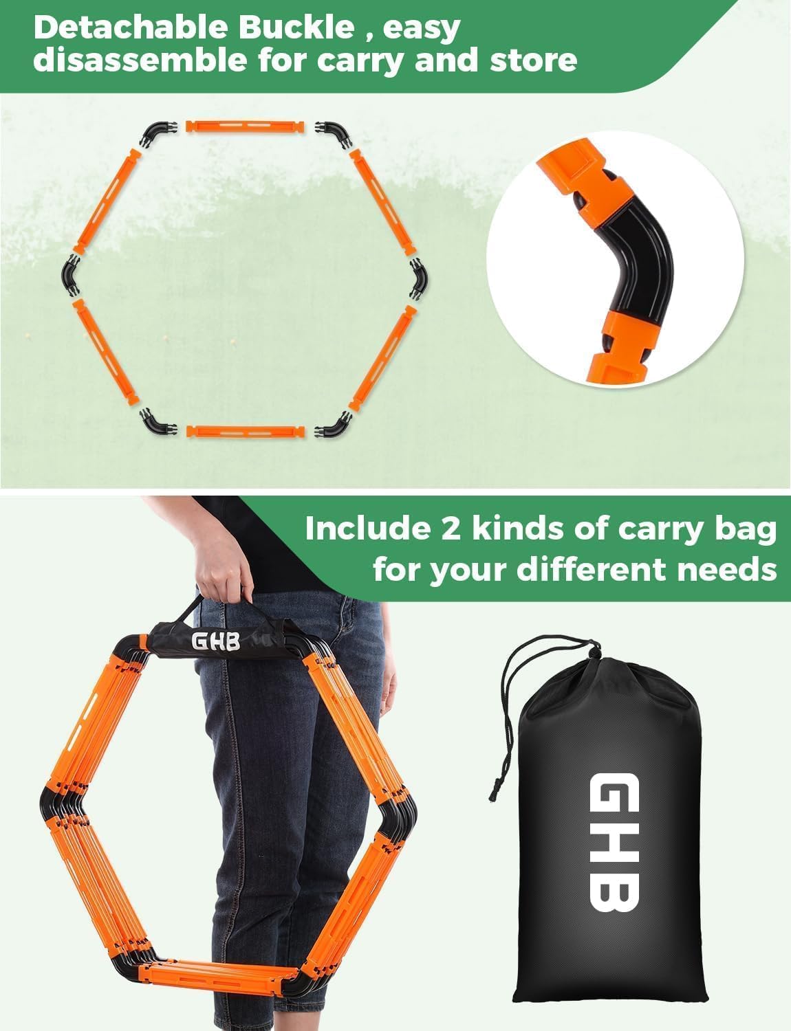 Thumbnail 3 de GHB Hex Agility Rings 21-inch