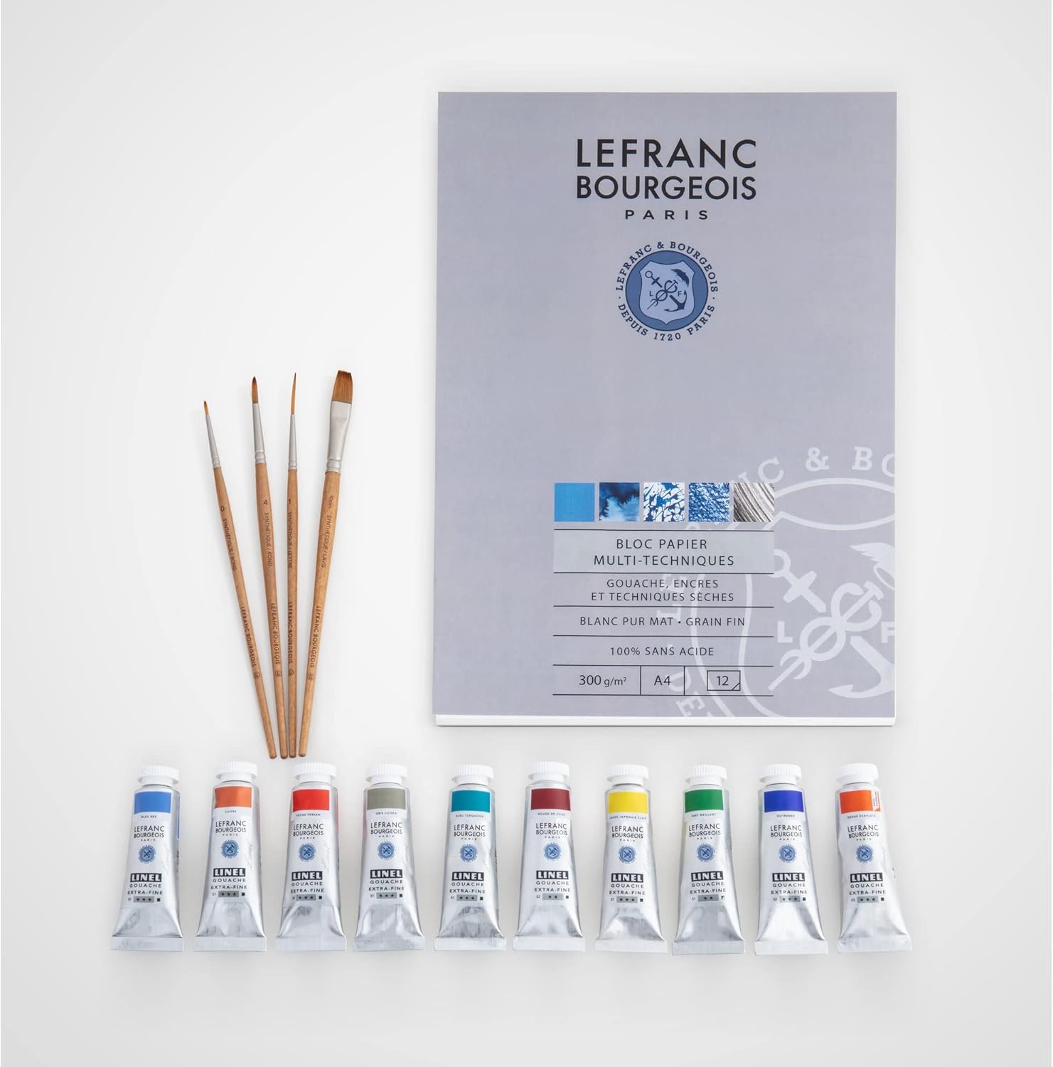 Thumbnail 3 de Lefranc Bourgeois Linel Tempera Fine - Set da 6 tubi da 14 ml, Colori Primari