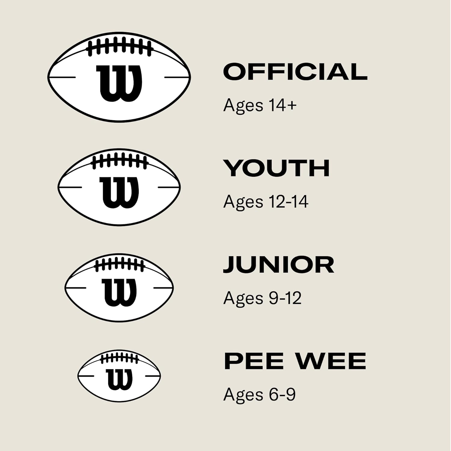 Detalle de Wilson „The Duke“ offizieller NFL-Spielfußball – WTF1100IDBRS