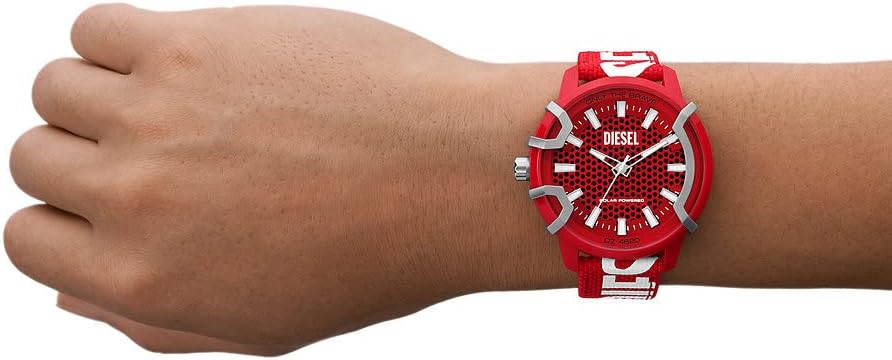 Thumbnail 1 de Diesel Griffed orologio da uomo – movimento al quarzo/cronografo, 48 mm, cinturino in silicone e dettagli sostenibili