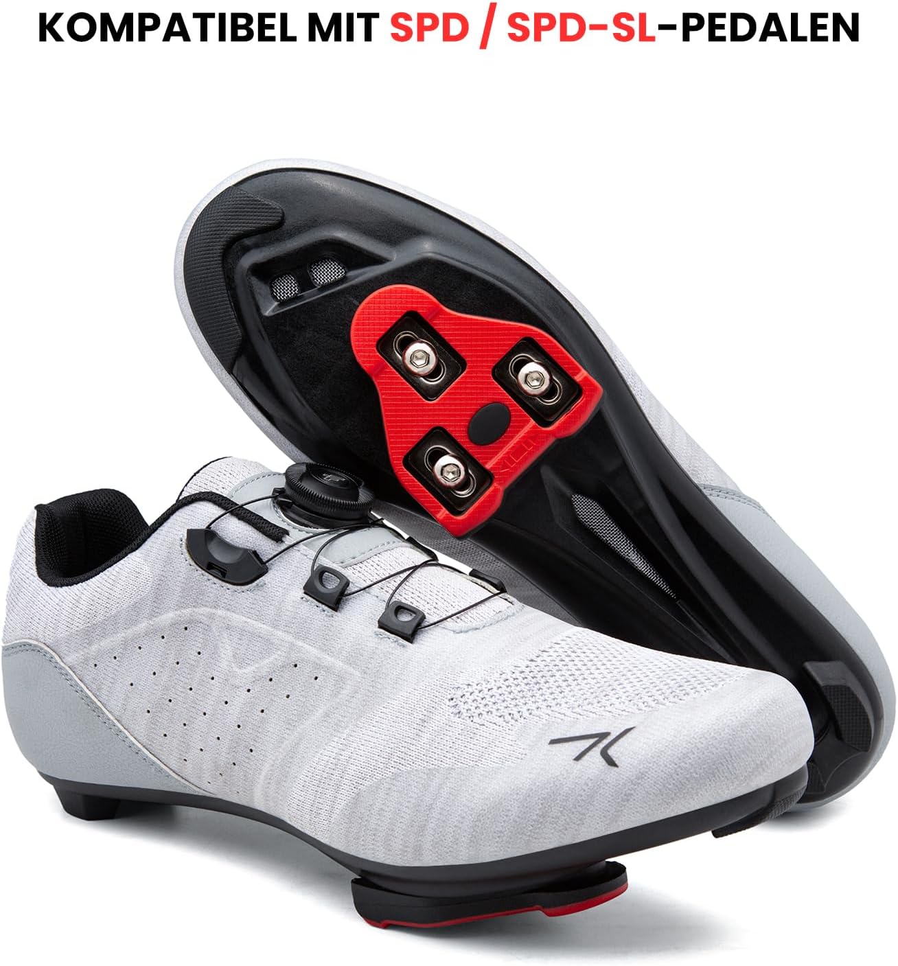 Detalle 2 de Feyenold Fahrradschuhe für Herren & Damen – Kompatibel mit Peloton, SPD & Look Delta, mit Carbonsohle