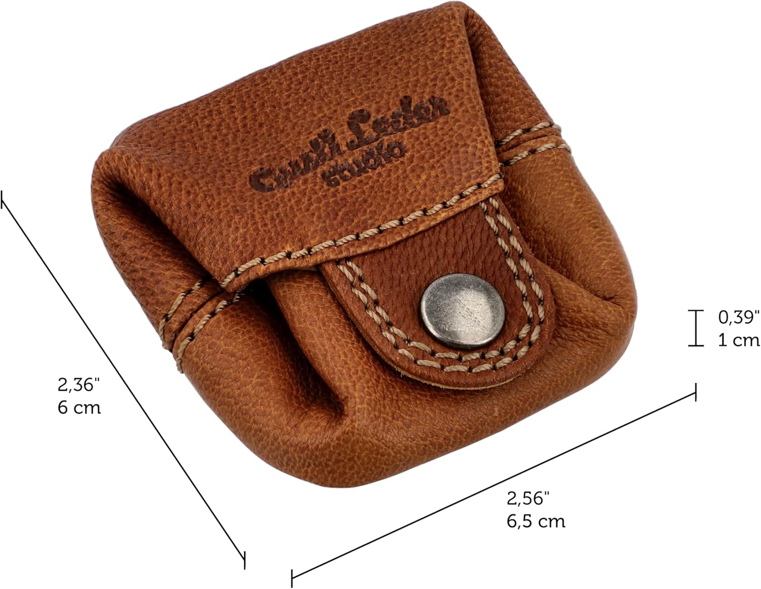 Thumbnail 4 de Gusti Linus Damen Geldbörse aus Leder – kompakte Mini-Wiener-Schachtel im Vintage-Stil