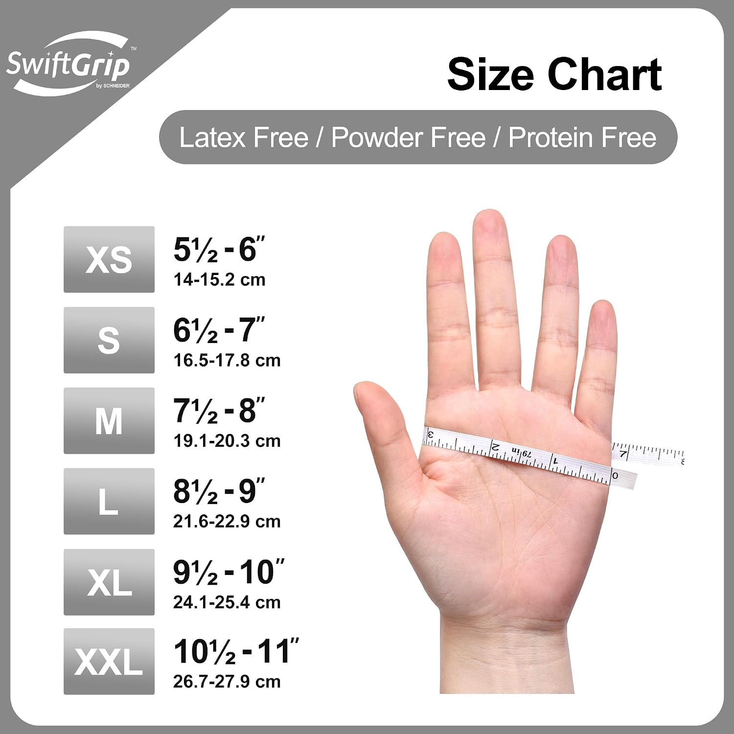 Thumbnail 5 de SwiftGrip 3-mil Nitrile Exam Gloves, Medium
