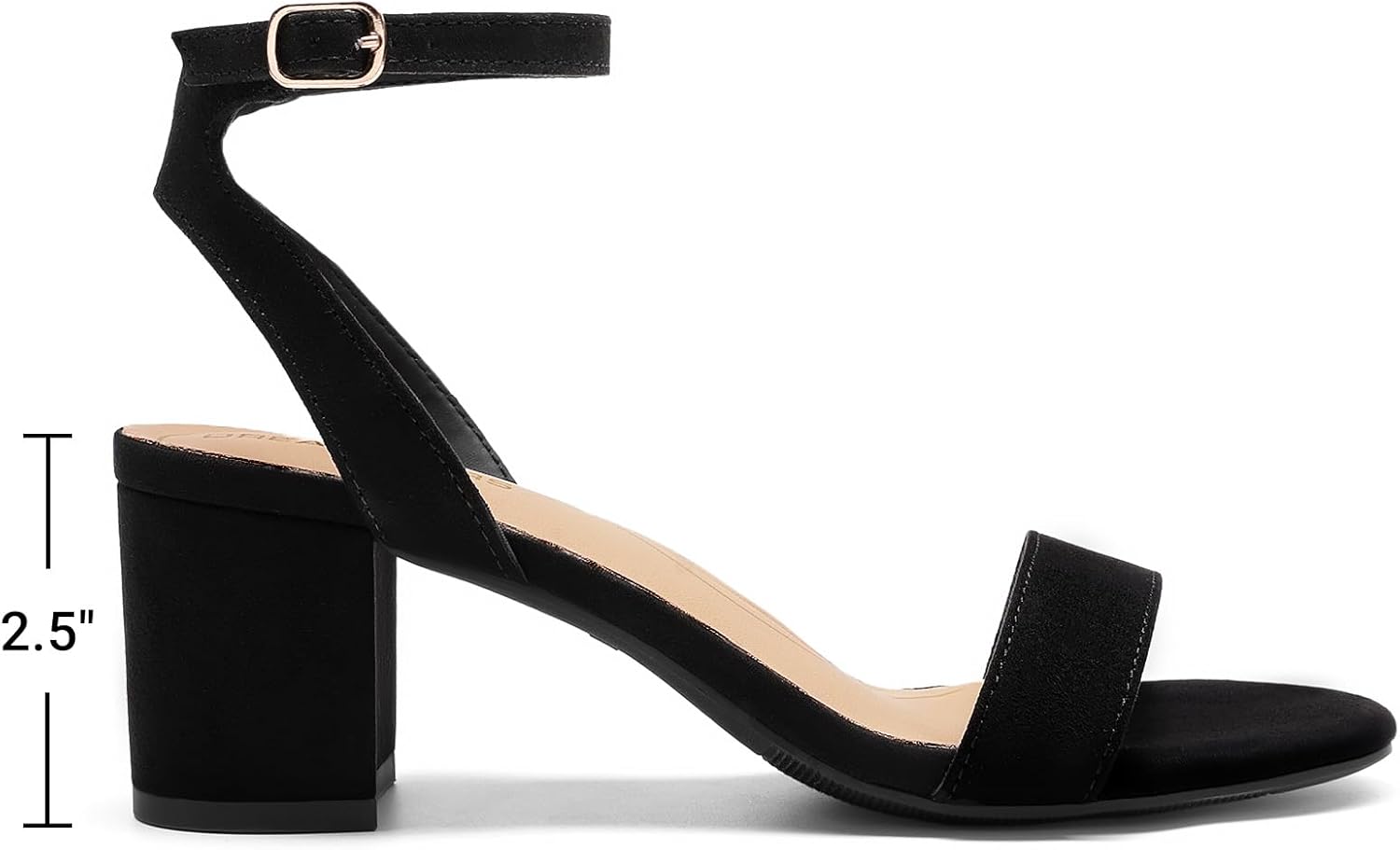 Thumbnail 3 de DREAM PAIRS Women's Open Toe Ankle Strap Low Block Heel Sandals