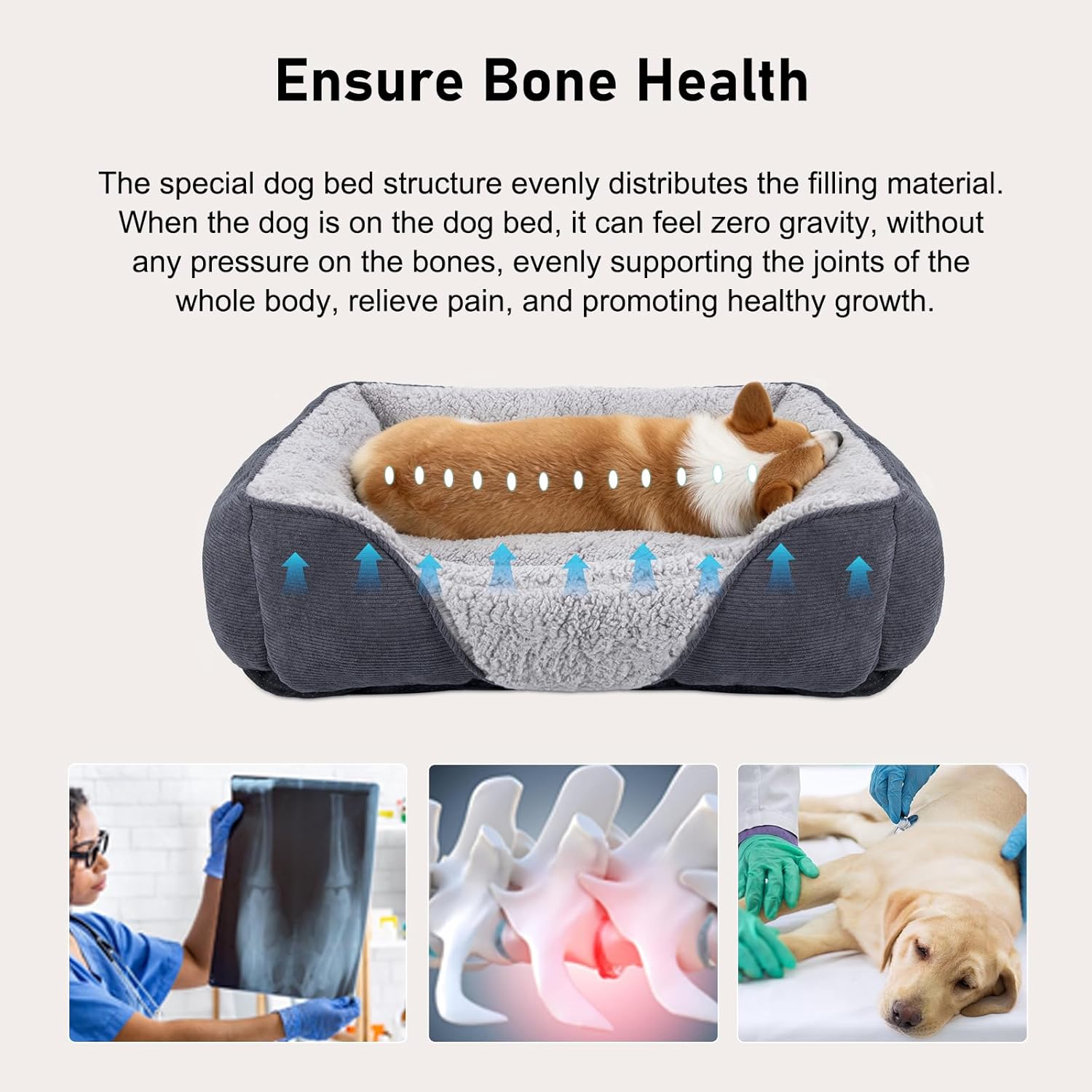 Thumbnail 3 de JOEJOY Extra Large Dog Sofa Bed (Waterproof, Washable) – 89x64x23cm