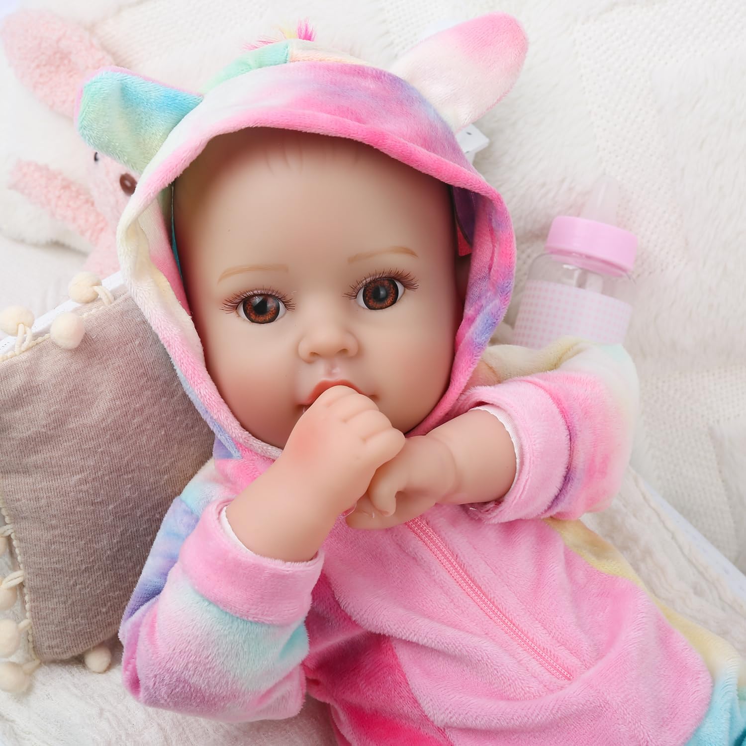 Detalle de GOAROY Lifelike 18-Inch Baby Doll for Kids 3+ with Accessories