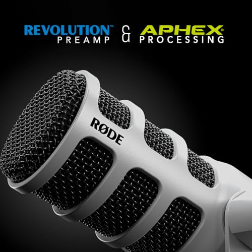 Detalle de RØDE PodMic USB: microfono da podcasting ibrido XLR/USB-C (Bianco)