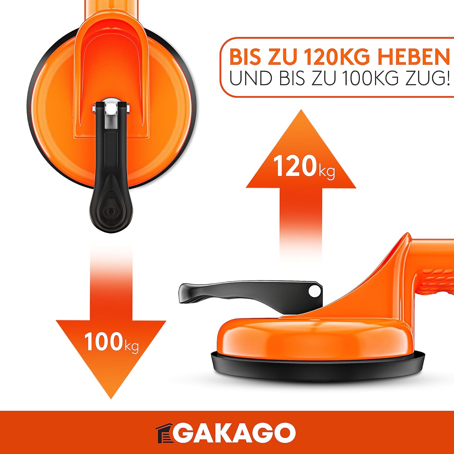 Detalle de Gakago Saugheber 120 kg (2er Pack)