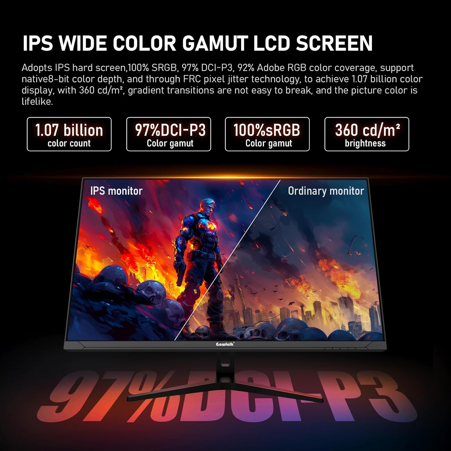 Thumbnail 3 de Gawfolk 32-inch 4K 144Hz Gaming Monitor