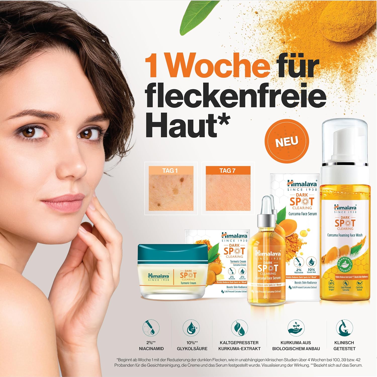 Detalle de Himalaya Dark Spot Clearing Kurkuma schäumendes Gesichtswaschmittel, 150 ml
