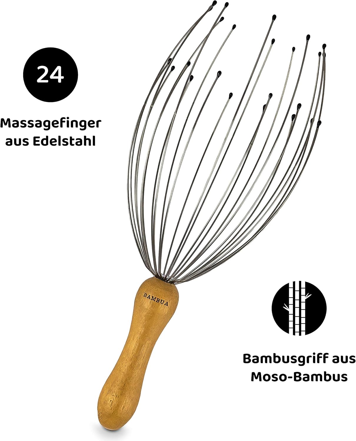 Detalle 2 de BAMBUA Kopfmassage Spinne 24 Finger 🪮