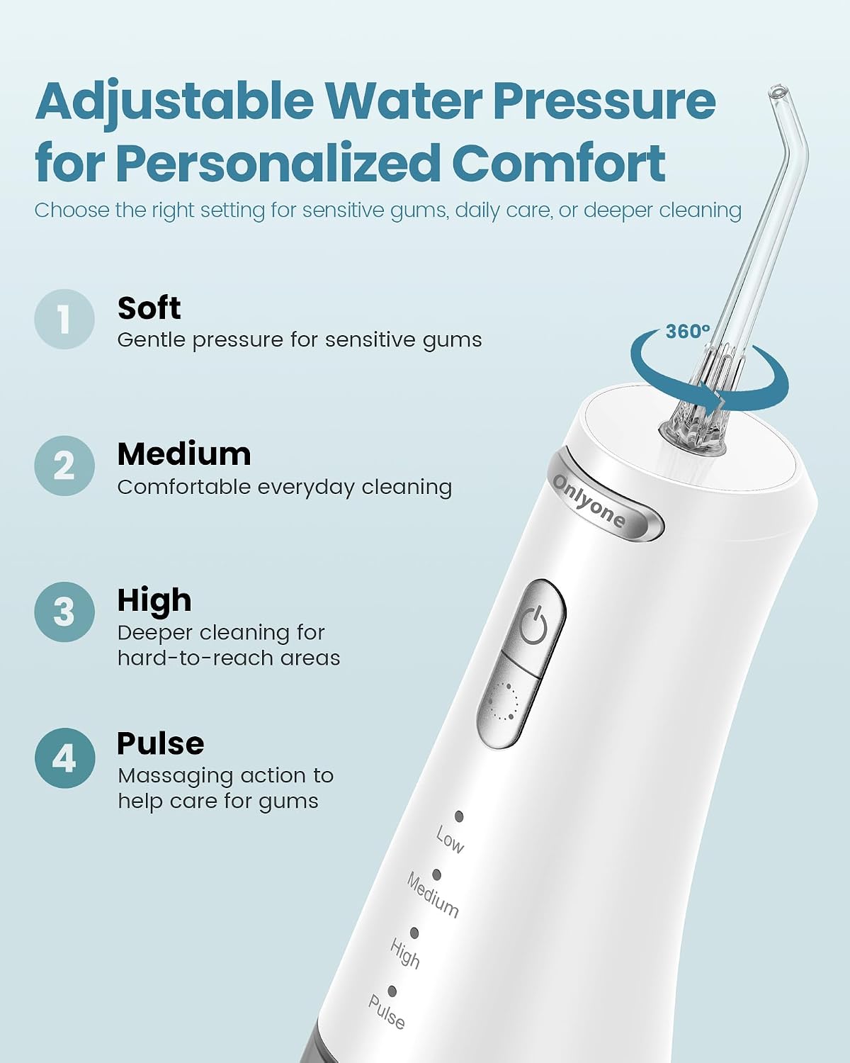 Thumbnail 2 de Onlyone Rechargeable Water Flosser 300ML 🦷
