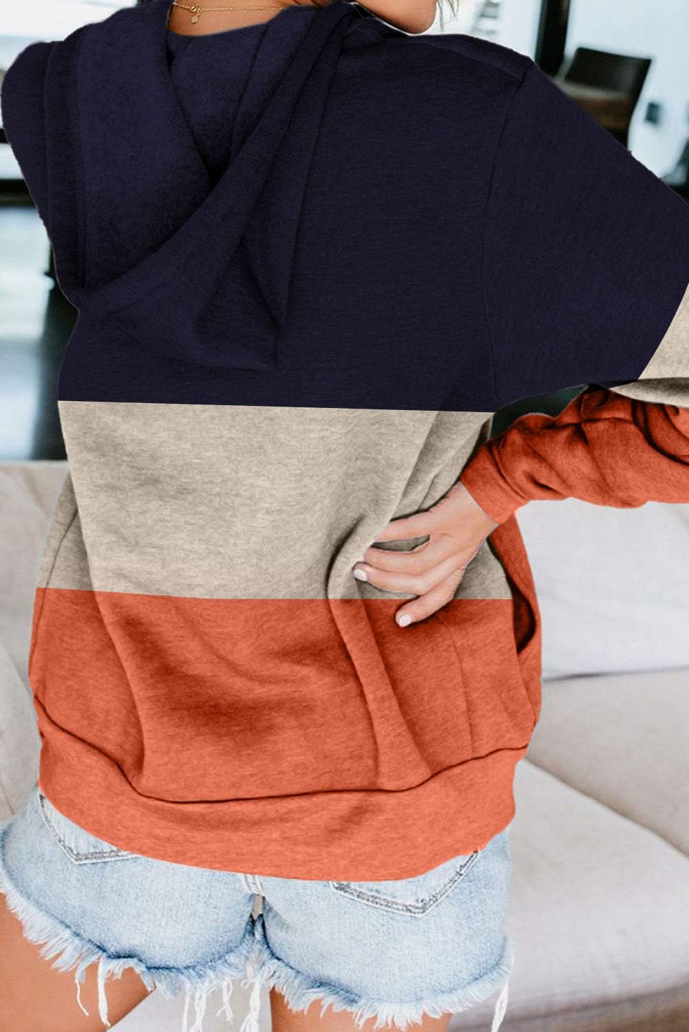 Detalle 2 de iChunhua Women’s Zip-Up Long Sleeve Hooded Hoodie Sweatshirt with Pockets
