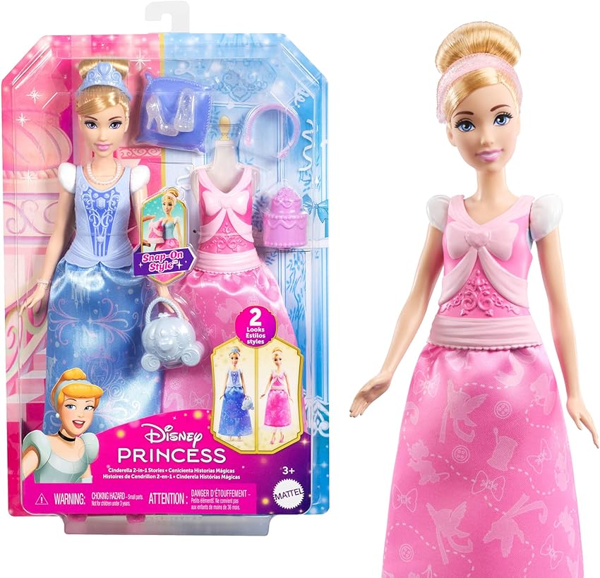 Thumbnail 6 de Mattel JBF94 Cenicienta con vestido de baile y varita
