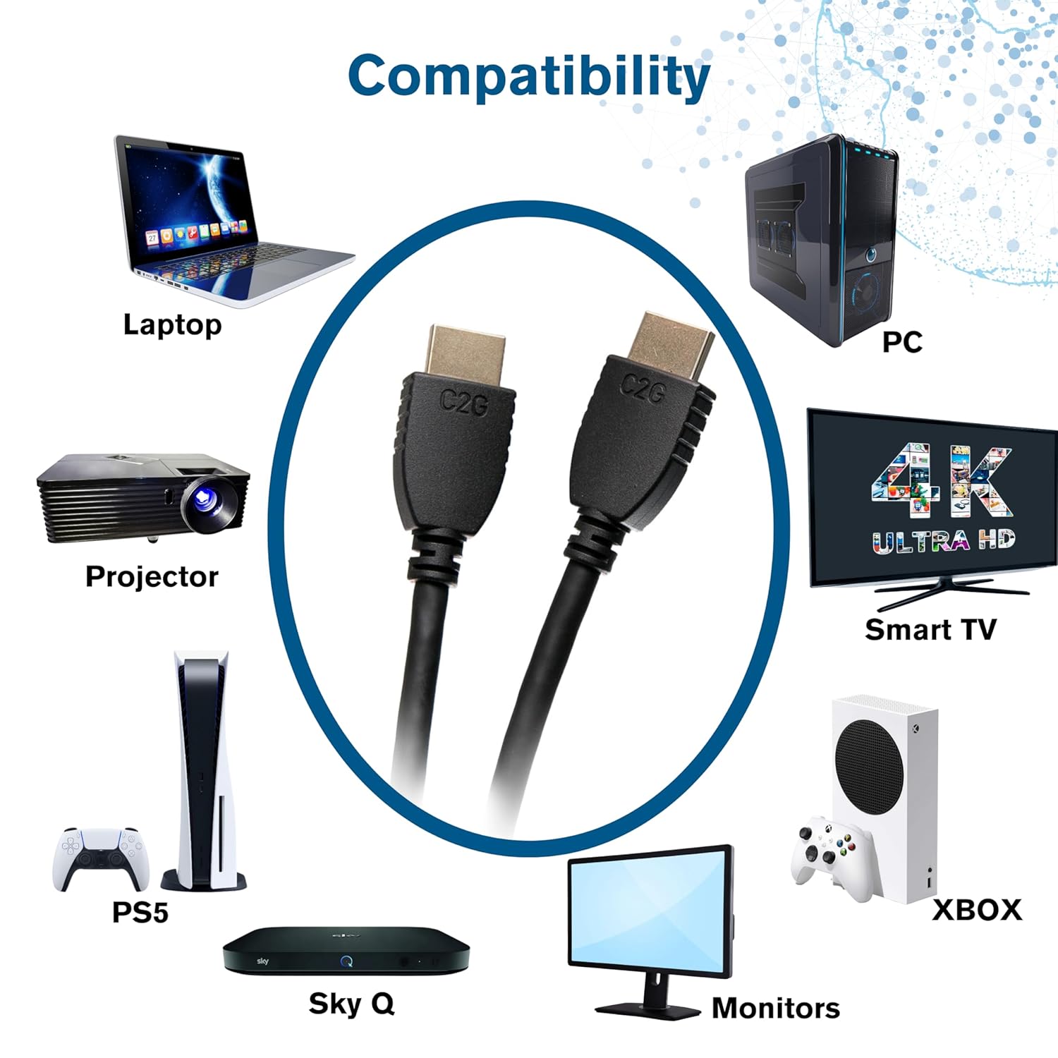 Detalle de C2G 50611 HDMI cable 12 ft