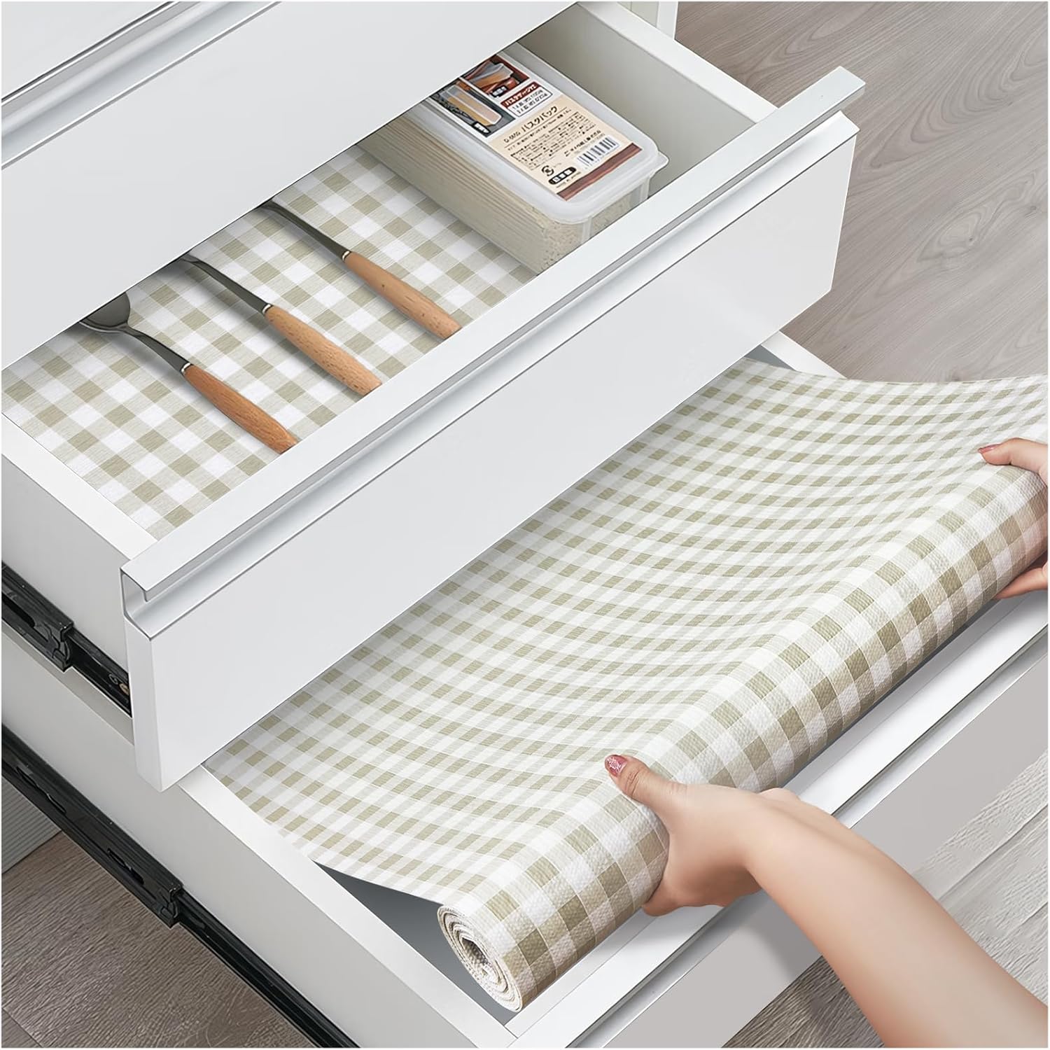 Detalle de ALIUNI Shelf Liner, 12 in x 10 ft