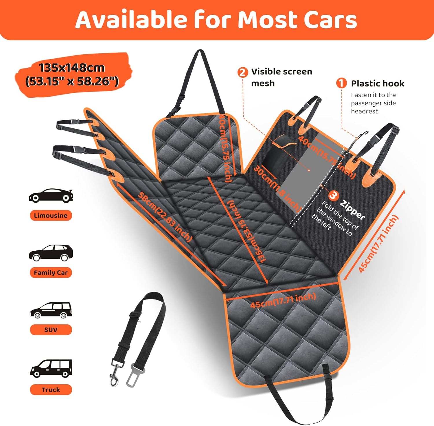 Detalle 2 de KYG Dog Hammock 135 x 148 cm