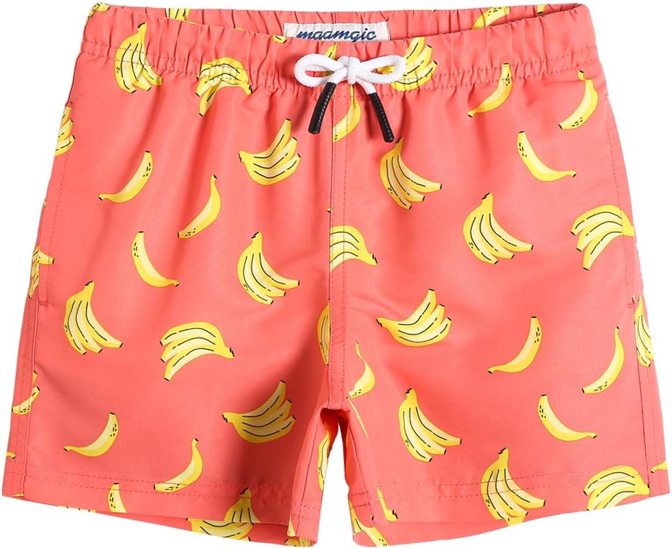 Detalle de maamgic Boys Swim Trunks (Toddler) — UPF 50+ quick-dry swim shorts with mesh lining