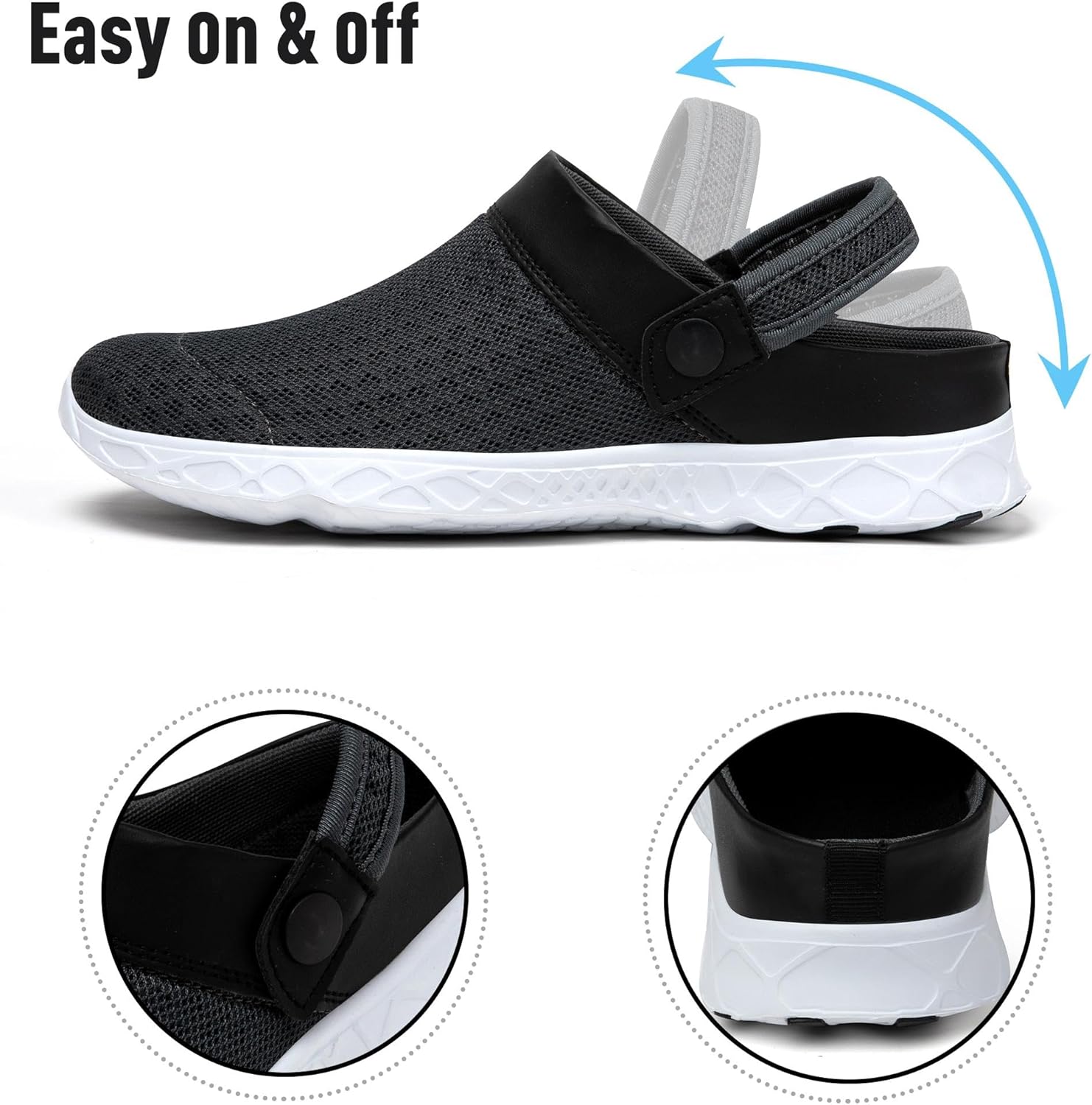 Thumbnail 4 de SAGUARO Sommer Clogs / Clogs-Sandalen für Herren & Damen – leichte, rutschfeste Badelatschen (Gr. 36–48)