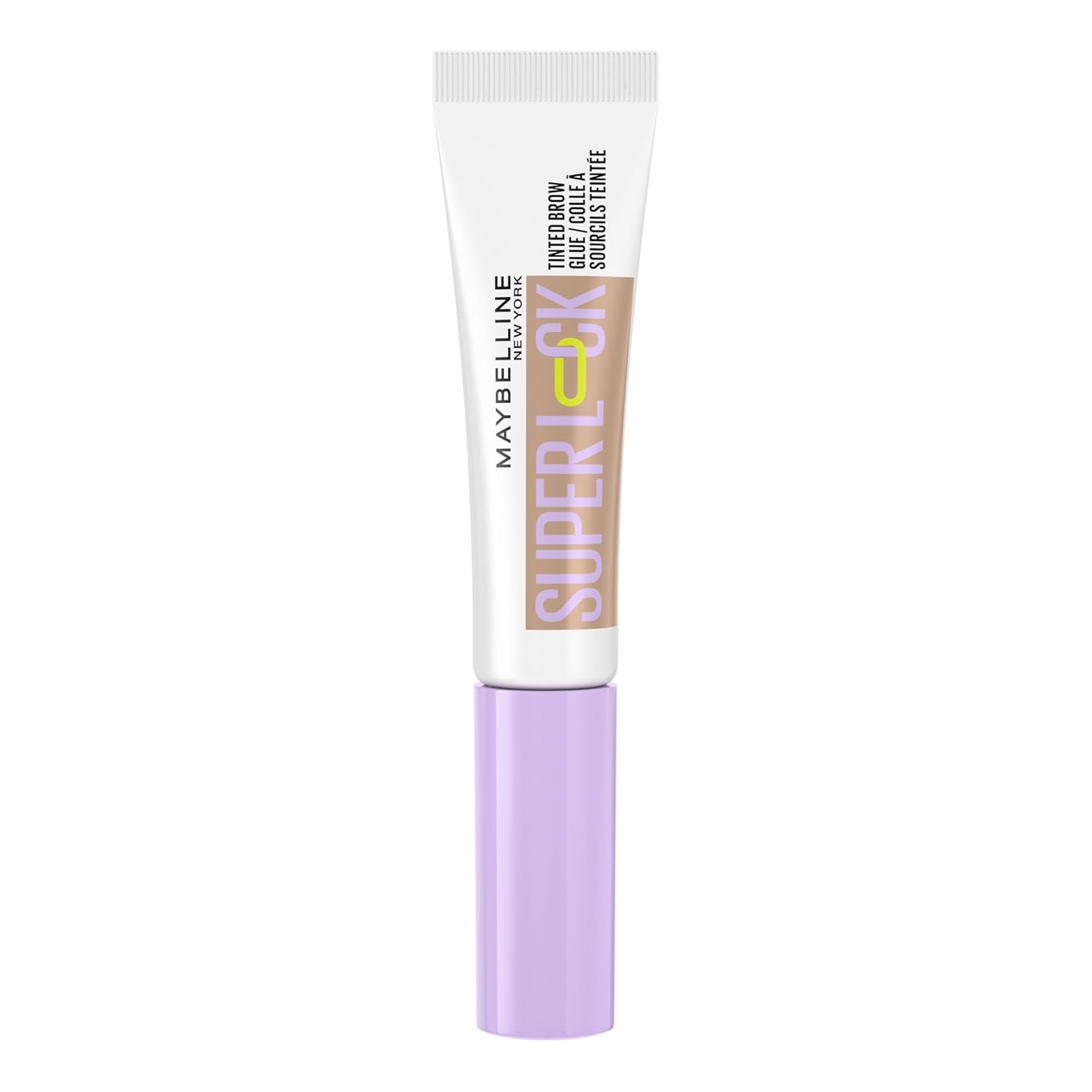 Detalle de Maybelline New York Super Lock Brow Glue Augenbrauengel (Taupe) – starker Halt ohne Abblättern oder Kleben, mit Styling-Bürstchen