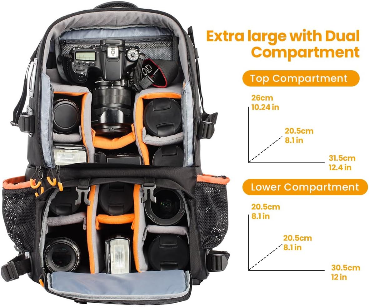 Detalle de TARION Kamerarucksack für DSLR bis 15,6 Zoll