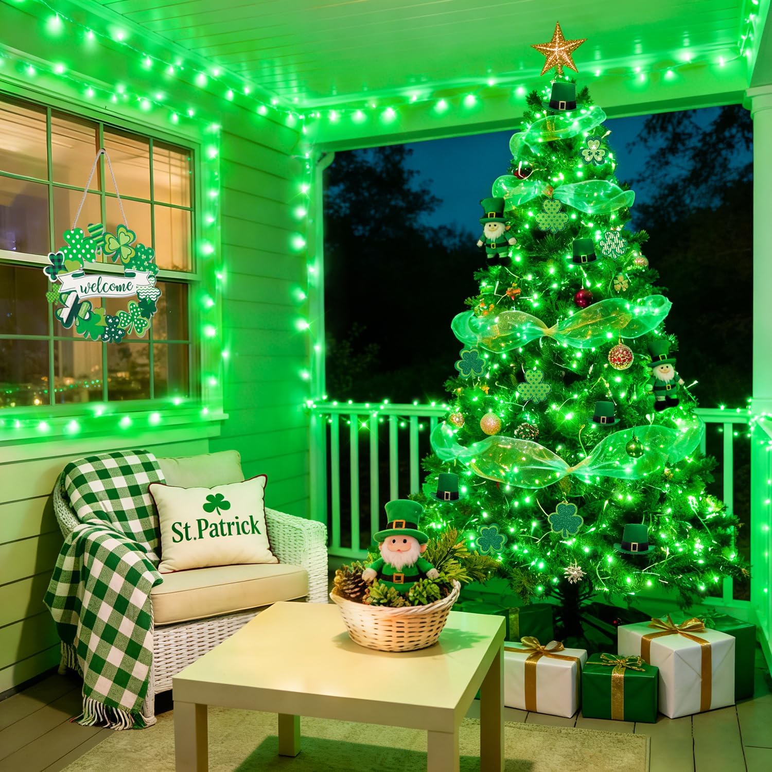 Detalle 2 de JXLEDAYY 60M 500 LED Green Fairy Lights
