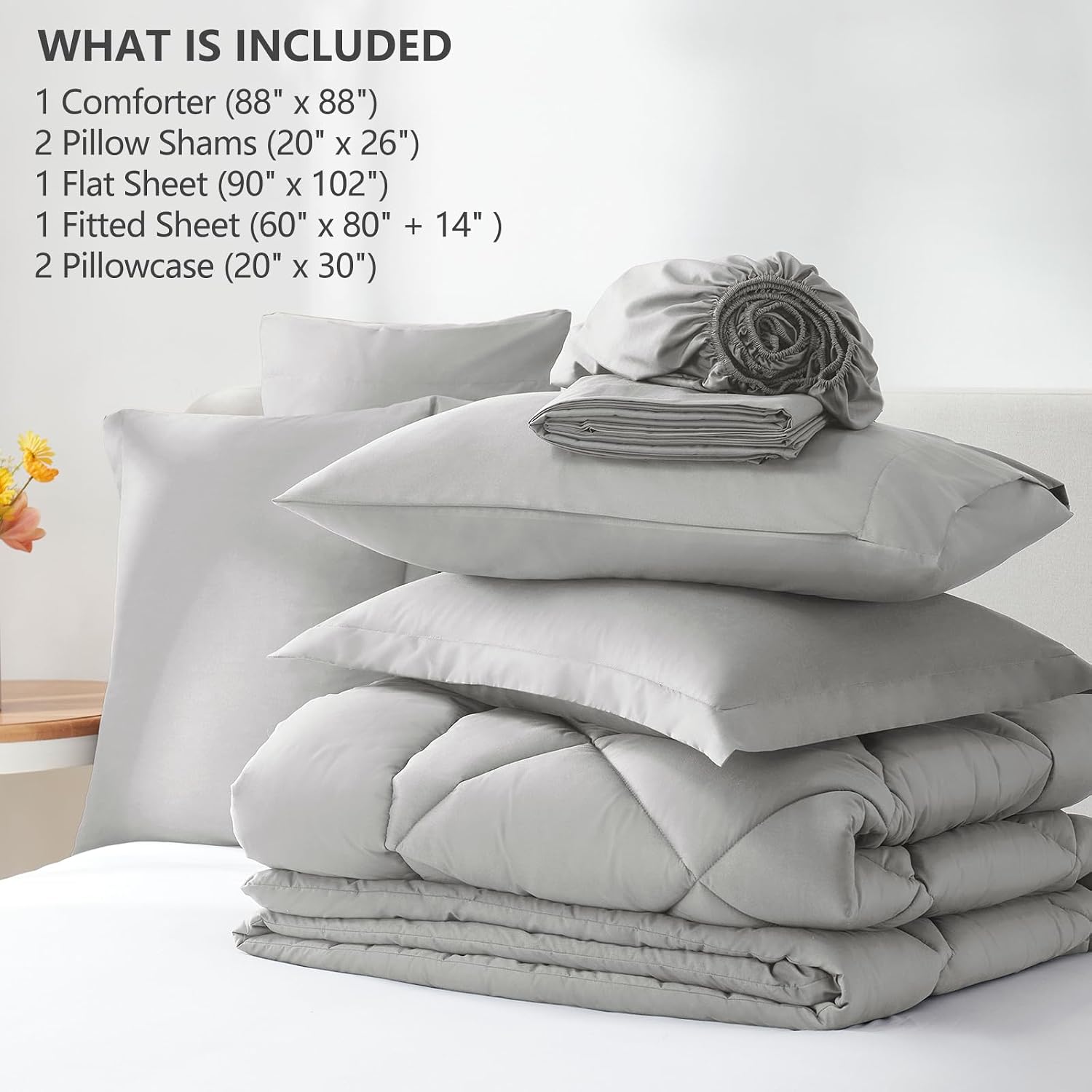 Thumbnail 5 de CozyLux Queen Comforter Set 88x88